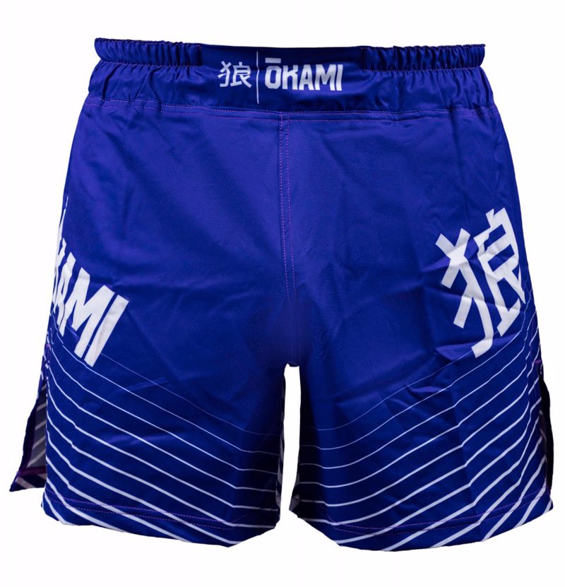 Okami kanji Fightshorts -blue